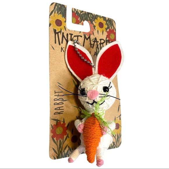🌀 Knitmares Handmade Bunny Rabbit Keychain - Picture 2 of 4